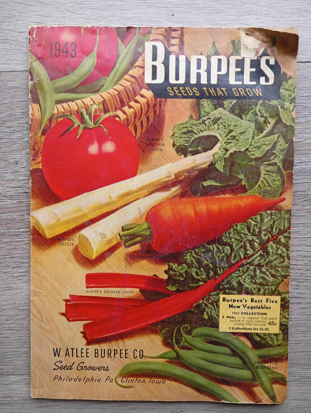1943 Burpee's Seeds That Grow Catalog Flowers Gardening Homestead Educational